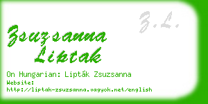 zsuzsanna liptak business card
